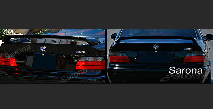Custom BMW 3 Series Trunk Wing  Coupe (1992 - 1998) - $249.00 (Manufacturer Sarona, Part #BM-057-TW)
